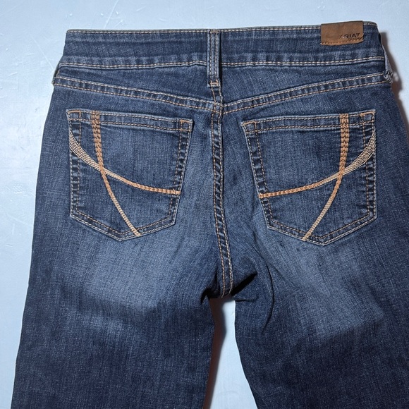 ARIAT Jeans Women's 28 S Blue Trouser Perfect Rise Maggie Wide Leg Denim Western - Picture 3 of 15